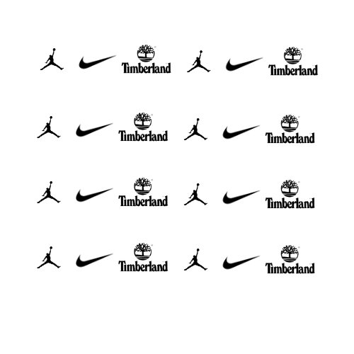 Jordan, Nike and Timberland Logos